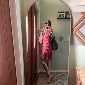 Red Floral Women's Dress